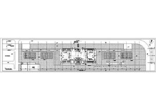 上海地铁一层框架结构地面站建筑设计施工图纸